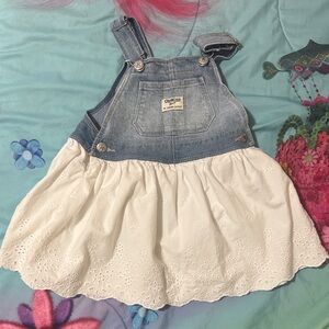 OshKosh B'gosh Blue Denim and White Dress